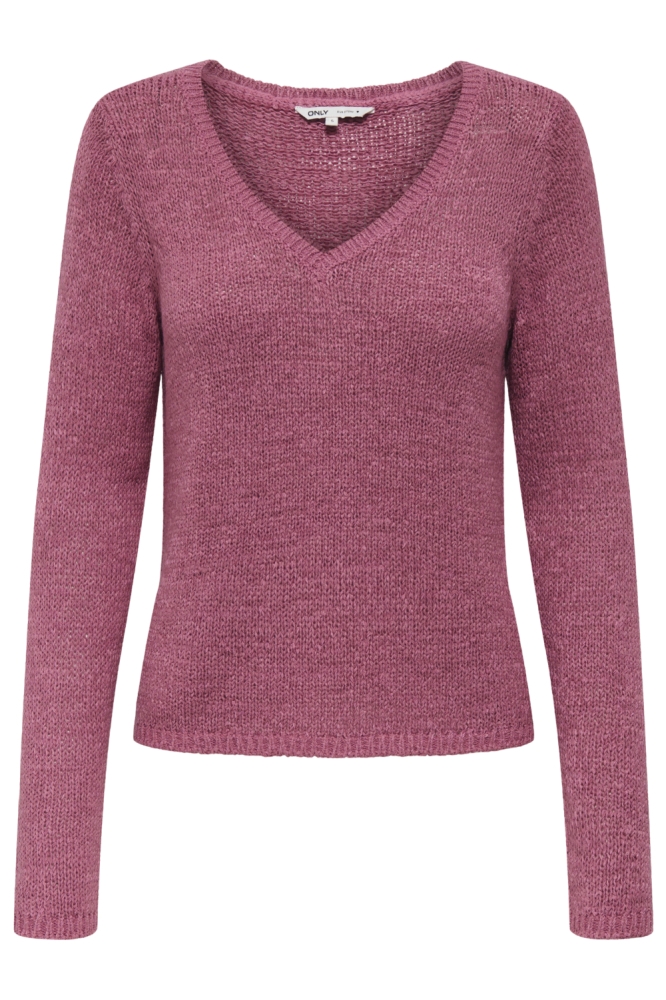 ONLGEENA L/S V-NECK KNT NOOS 15340862 HEATHER ROSE